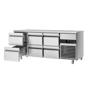 Stół chłodniczy PREMIUM - 1865x700 mm - z 6 szufladami - Prime Gastro