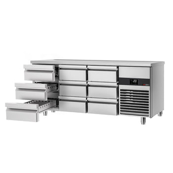 Stół chłodniczy PREMIUM - 1865x700 mm - 9 szuflad - Prime Gastro