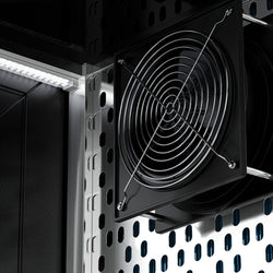 (MUSTER) Lada mięsna - 2000 mm - z oświetleniem LED & 2 półkami