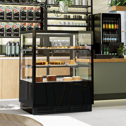 Witryny ekspozycyjne na ciasta - 1000 mm - z oświetleniem LED & 2 półkami