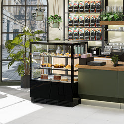 Witryny ekspozycyjne na ciasta - 1000 mm - z oświetleniem LED & 2 półkami