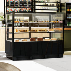 Witryny ekspozycyjne na ciasta - 1500 mm - z oświetleniem LED & 2 półkami