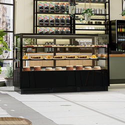 Witryny ekspozycyjne na ciasta - 2000 mm - z oświetleniem LED & 2 półkami