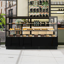 Witryny ekspozycyjne na ciasta - 2000 mm - z oświetleniem LED & 2 półkami