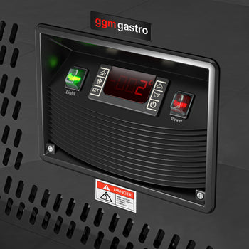 Witryny ekspozycyjne na ciasta - 2000 mm - z oświetleniem LED & 2 półkami - Prime Gastro