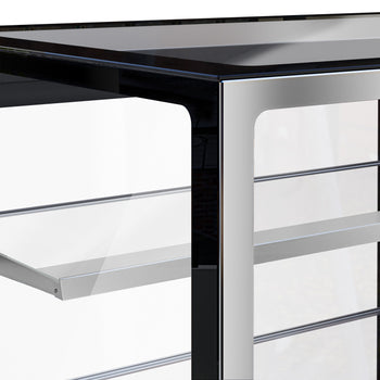 Witryny ekspozycyjne na ciasta - 1200 mm - z oświetleniem LED & 2 półkami - Prime Gastro