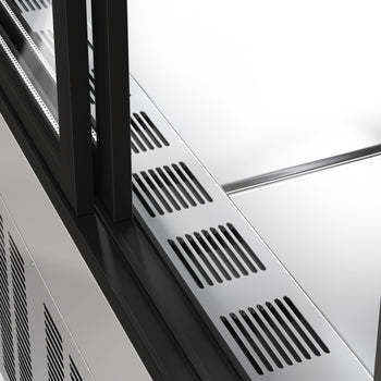 Witryny ekspozycyjne na ciasta - 1200 mm - z oświetleniem LED & 2 półkami - Prime Gastro