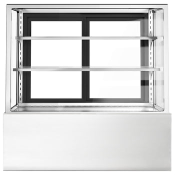 Witryny ekspozycyjne na ciasta - 1500 mm - z oświetleniem LED & 2 półkami - Prime Gastro