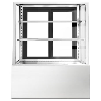 Witryny ekspozycyjne na ciasta - 900 mm - z oświetleniem LED - 2 półki - Prime Gastro