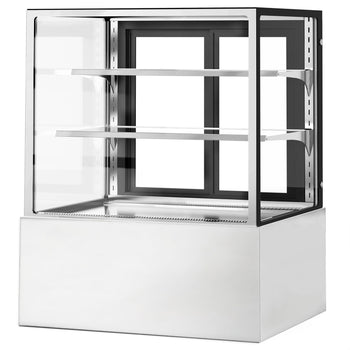 Witryny ekspozycyjne na ciasta - 900 mm - z oświetleniem LED - 2 półki - Prime Gastro