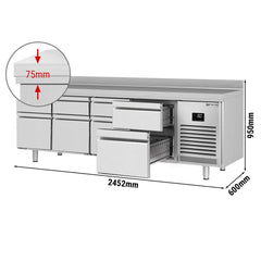 Refrigerated tables - depth 600