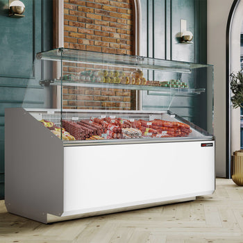 Lada chłodnicza - 1600 mm - Biały panel przedni - Prime Gastro