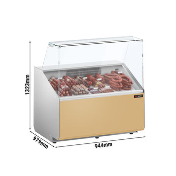 Lada chłodnicza - 1000 mm - Beżowy panel przedni - Prime Gastro