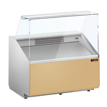 Lada chłodnicza - 1000 mm - Beżowy panel przedni - Prime Gastro