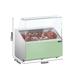 Lada chłodnicza - 1000 mm - 280 W - Standard z czarnym panelem przednim