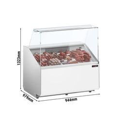 Lada chłodnicza - 1000 mm - Biały panel przedni