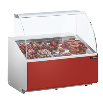 Lada chłodnicza - 1000 mm - Ciemnoczerwony panel przedni - Prime Gastro