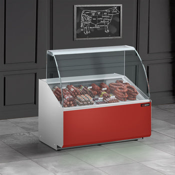 Lada chłodnicza - 1000 mm - Ciemnoczerwony panel przedni - Prime Gastro