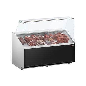 Lada chłodnicza - 1300 mm - Panel przedni w kolorze czarnym - Prime Gastro