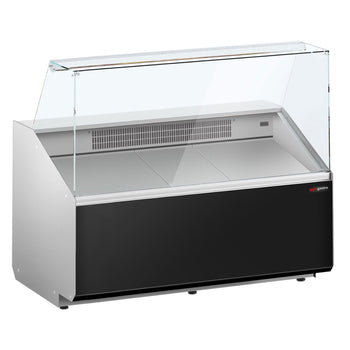 Lada chłodnicza - 1300 mm - Panel przedni w kolorze czarnym - Prime Gastro