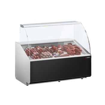 Lada chłodnicza - 1300 mm - Panel przedni w kolorze czarnym - Prime Gastro