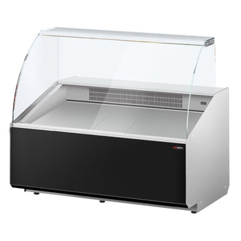 Lada chłodnicza - 1300 mm - Panel przedni w kolorze czarnym - Prime Gastro