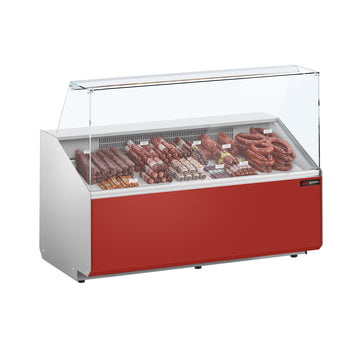 Lada chłodnicza - 1600 mm - Ciemnoczerwony panel przedni - Prime Gastro