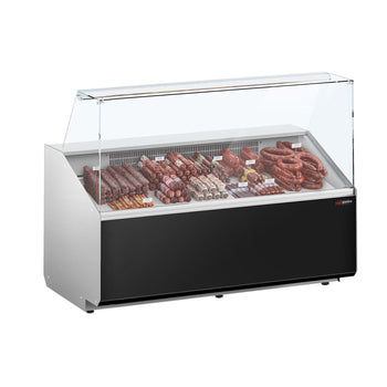 Lada chłodnicza - 1600 mm - Panel przedni w kolorze czarnym - Prime Gastro