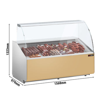 Lada chłodnicza - 1600 mm - Beżowy panel przedni - Prime Gastro