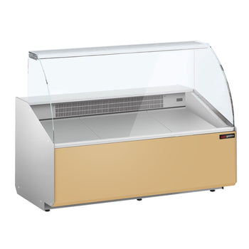 Lada chłodnicza - 1600 mm - Beżowy panel przedni - Prime Gastro