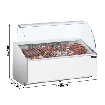 Lada chłodnicza - 1600 mm - Biały panel przedni - Prime Gastro