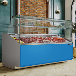 Lada chłodnicza - 2500 mm - jasnoniebieski panel przedni