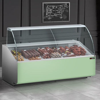 Lada chłodnicza - 2500mm - 650 Watt - Standard z czarnym panelem przednim - Prime Gastro