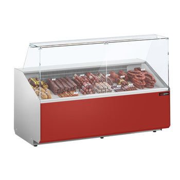 Lada chłodnicza - 1900 mm - Ciemnoczerwony panel przedni - Prime Gastro