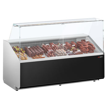 Lada chłodnicza - 1900 mm - Panel przedni w kolorze czarnym - Prime Gastro