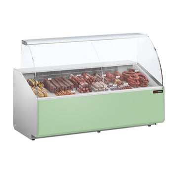 Lada chłodnicza - 1900mm - 650 Watt - Standard z czarnym panelem przednim - Prime Gastro