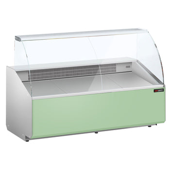 Lada chłodnicza - 1900mm - 650 Watt - Standard z czarnym panelem przednim - Prime Gastro