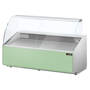 Lada chłodnicza - 1900mm - 650 Watt - Standard z czarnym panelem przednim - Prime Gastro