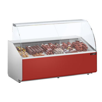 Lada chłodnicza - 1900 mm - Ciemnoczerwony panel przedni - Prime Gastro