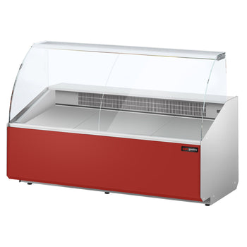 Lada chłodnicza - 1900 mm - Ciemnoczerwony panel przedni - Prime Gastro