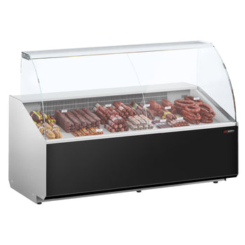 Lada chłodnicza - 1900 mm - Panel przedni w kolorze czarnym - Prime Gastro