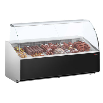 Lada chłodnicza - 2500 mm - Panel przedni w kolorze czarnym - Prime Gastro