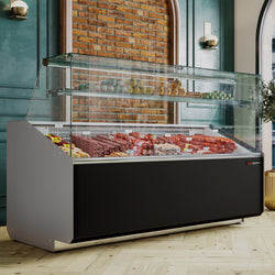 Lada chłodnicza - 1900 mm - Panel przedni w kolorze czarnym