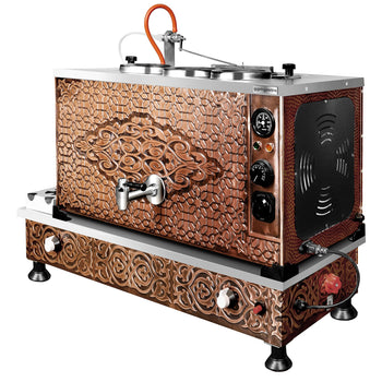 Gazowy & elektryczny miedziany czajnik do herbaty - 940 mm - 33 litry - Prime Gastro