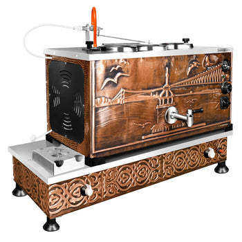 Gazowy & elektryczny miedziany czajnik do herbaty - 940 mm - 33 litry - Istanbul Design - Prime Gastro