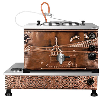 Elektryczny miedziany czajnik do herbaty - 770 mm - 22 litry - Istanbul Design - Prime Gastro