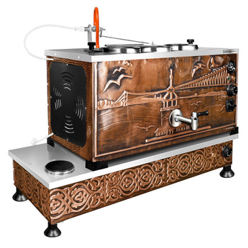 Elektryczny miedziany czajnik do herbaty - 940 mm - 33 litry - Istanbul Design - Prime Gastro