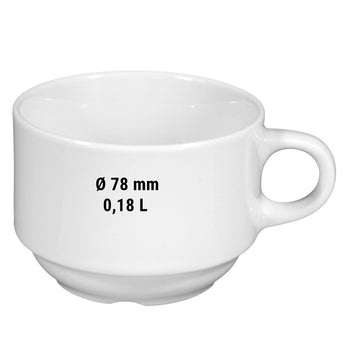 (6 sztuk) SELTMANN WEIDEN | Filiżanka do kawy - 0,18 litra - Prime Gastro