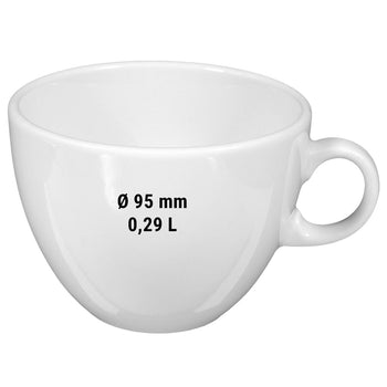 (6 sztuk) SELTMANN WEIDEN | Filiżanka do kawy - 0,29 litra - biała/gładka - Prime Gastro