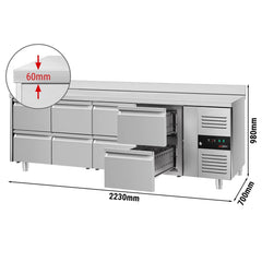 Refrigerated tables - depth 700 - Eco